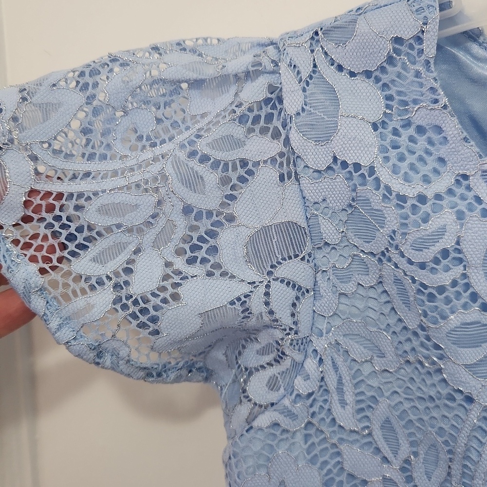 NWT The Children's Place Lace Shortsleeve Tiered Dress Size 5/6 - Picture 2 of 10